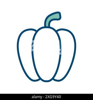 paprika icon vector design template in white background Stock Vector