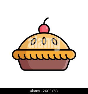 pie icon vector design template in white background Stock Vector