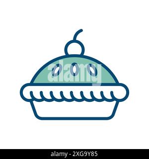 pie icon vector design template in white background Stock Vector