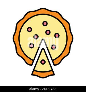 pie icon vector design template in white background Stock Vector