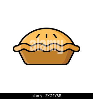pie icon vector design template in white background Stock Vector