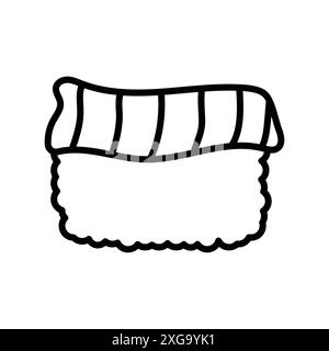 sushi icon vector design template in white background Stock Vector