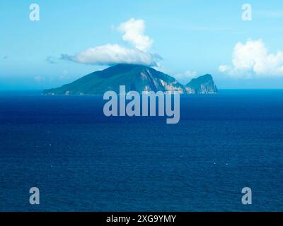 aerial view of Guishan Island in Taiwan Stock Photo