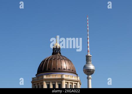 The Berlin Television Tower, Germany Stock Photo