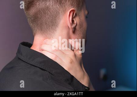 Straining Neck Angry Close-up of a angry woman with a neck brace sitting on wheelchair ...
