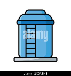water tank icon vector design template in white background Stock Vector
