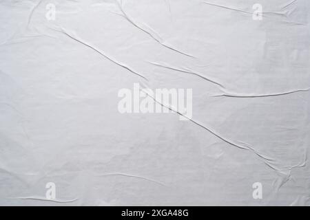 White wheat paste paper poster texture background Stock Photo