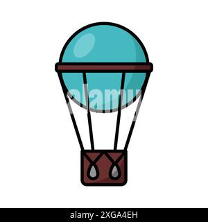 air balloon icon vector design template in white background Stock Vector