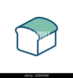 bread icon vector design template in white background Stock Vector