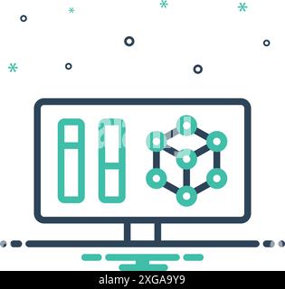 Icon for modelling,network Stock Vector