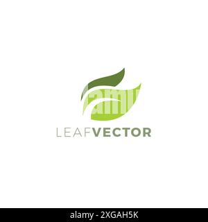 Green Leaf Icon Illustration Leaf Nature Logo Stock Vector