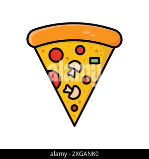 pizza icon vector design template in white background Stock Vector