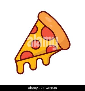 pizza icon vector design template in white background Stock Vector