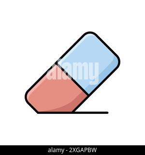 eraser icon vector design template in white background Stock Vector