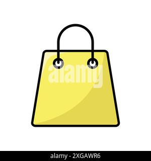 shopping bag icon vector design template in white background Stock Vector