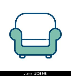 sofa icon vector design template in white background Stock Vector