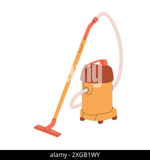 Vacuum cleaner. Electric home appliance Stock Vector