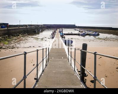 Balintore Harbour near Tain in Scotland Stock Photo