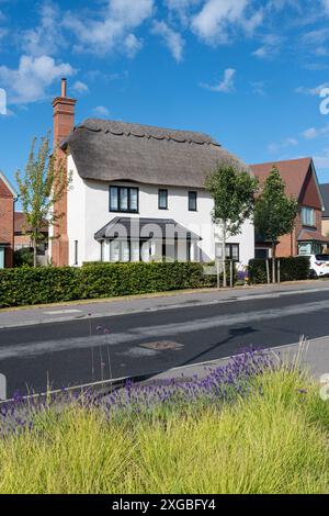 Hareshill, a new housing development in Crookham Village, Hampshire, England, UK Stock Photo