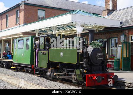 No 7, Tom Rolt, Tal y Llyn, Narrow Gauge, Steam Locomotive,. Stock Photo