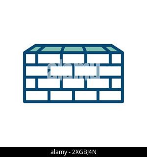 bricks icon vector design template in white background Stock Vector