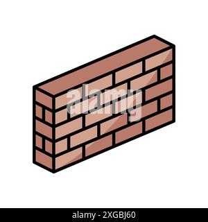 bricks icon vector design template in white background Stock Vector