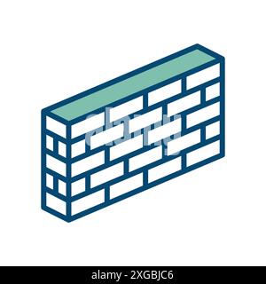 bricks icon vector design template in white background Stock Vector