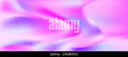 Abstract gradient background with grain texture. Trendy holographic banner or poster for desing. Vector illustration Stock Vector
