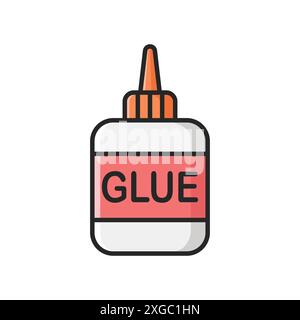 glue icon vector design template in white background Stock Vector