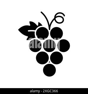 grape icon vector design template in white background Stock Vector