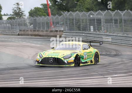 Lucas Auer (AUT), #22, Mercedes-AMG GT3 Evo, Team: WINWARD Racing (DEU),   Motorsport, DTM 2024, Rennen 6, Sonntag, Norisring, Nuernberg, Deutschland, 07.07.2024  Foto: Eibner-Pressefoto/Juergen Augst Stock Photo