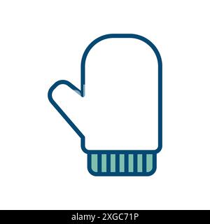 kitchen glove icon vector design template in white background Stock Vector
