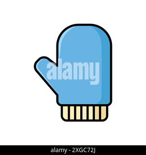 kitchen glove icon vector design template in white background Stock Vector