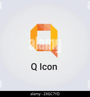 Q Letter Icon Design Single Isolated Logo Design Brand Corporate Identity Various Colors Editable Template Vector Monogram Emblem Illustration Brand Stock Vector
