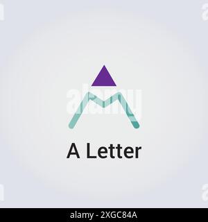 A Letter Icon Design Single Isolated Logo Design Brand Corporate Identity Various Colors Editable Template Vector Monogram Emblem Illustration Brand Stock Vector