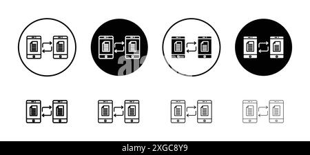 EDI icon vector logo set collection for web app ui Stock Vector