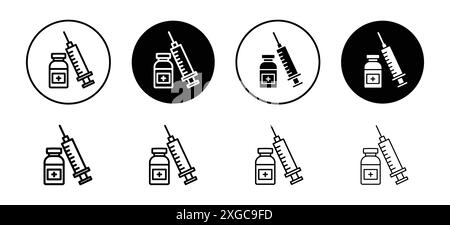 Insulin icon vector logo set collection for web app ui Stock Vector