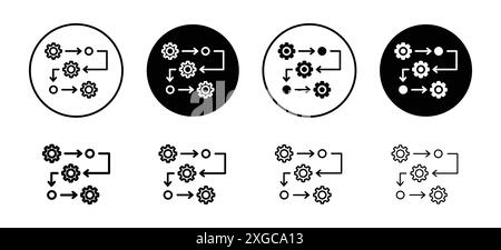 Methodology icon vector logo set collection for web app ui Stock Vector