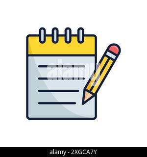 note icon vector design template in white background Stock Vector