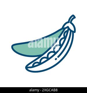 peas icon vector design template in white background Stock Vector