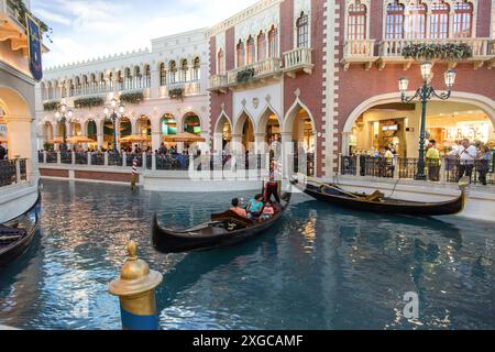 United States, Nevada, Clarks County, Las Vegas, shopping center at the Venetian Hotel Stock Photo