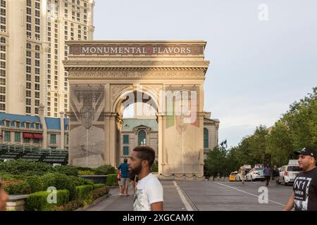 United States, Nevada, Clarks County, Las Vegas, Arc de Triomphe replica Stock Photo