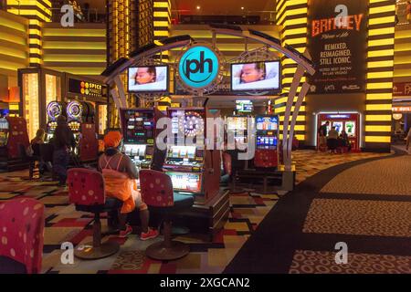 United States, Nevada, Clarks County, Las Vegas, slot machine Stock Photo