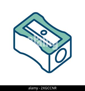 pencil sharpener icon vector design template in white background Stock Vector