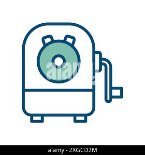 pencil sharpener icon vector design template in white background Stock Vector