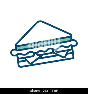 sandwich icon vector design template in white background Stock Vector