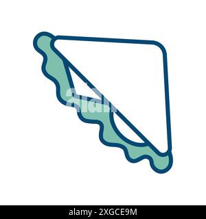 sandwich icon vector design template in white background Stock Vector