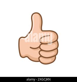 thumb up - thumb down icon vector design template in white background Stock Vector