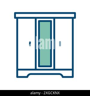 wardrobe icon vector design template in white background Stock Vector ...