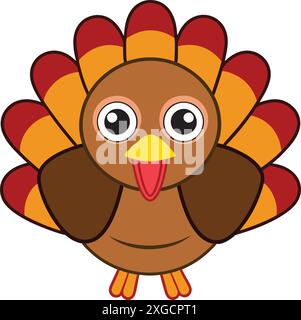 Turkey pilgrimin on thanksgiving day vector Stock Vector